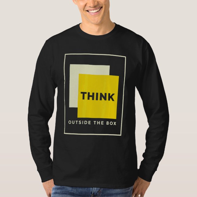 Tänka utanför boxen Genius Tee for Geeks Teacher (Framsida)
