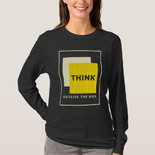 Tänka utanför boxen Genius Tee for Geeks Teacher
