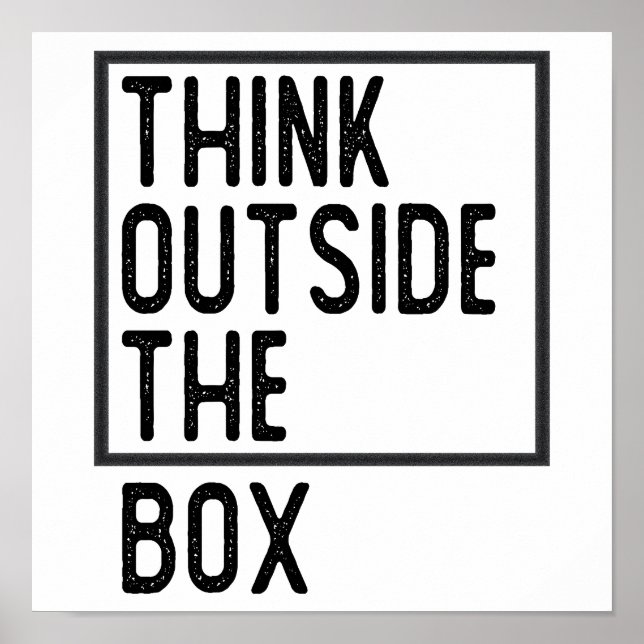 Tänka utanför boxens inspirationsoffert poster (Framsidan)