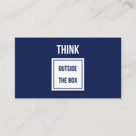 Tänka utanför boxkonsultflottan visitkort