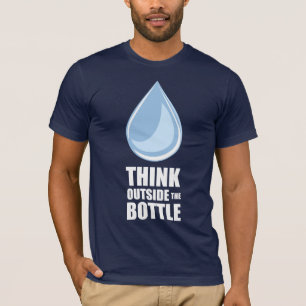 Tänka utanför flaskan - manar marinT-tröja Tee Shirt