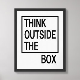 Tänka utanför Kreativet Office Wall Poster