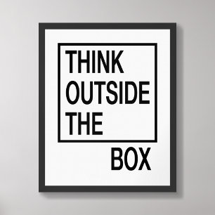 Tänka utanför Kreativet Office Wall Poster
