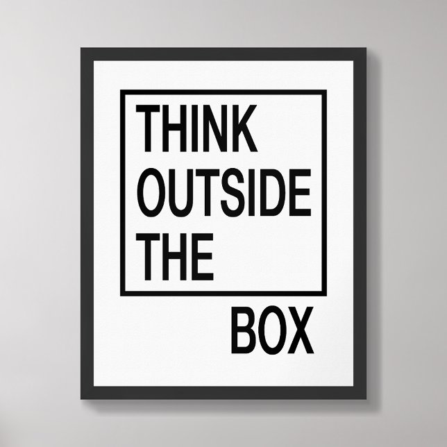 Tänka utanför Kreativet Office Wall Poster (Skapare uppladdad)