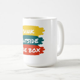Tänka utanför lådan kaffemugg