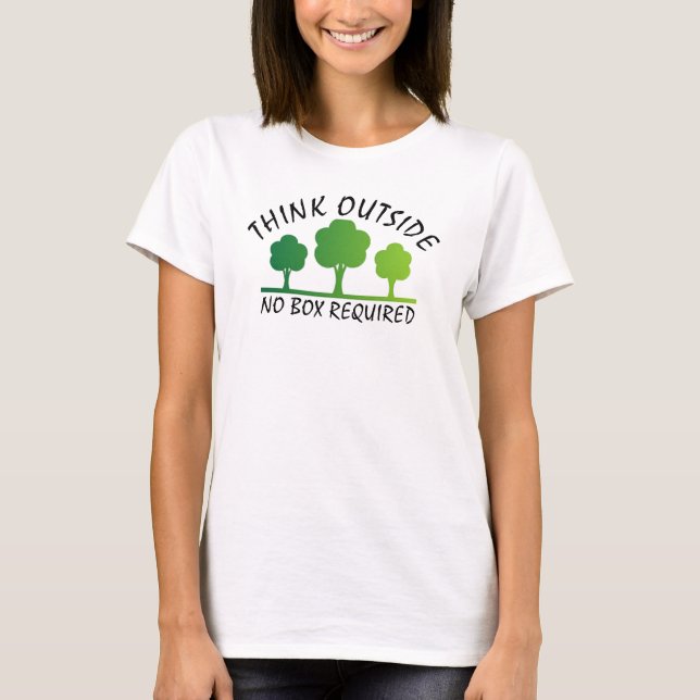 tänka utanför lådan krävs t shirt (Framsida)