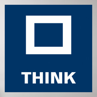 Tänka utanför lådan poster