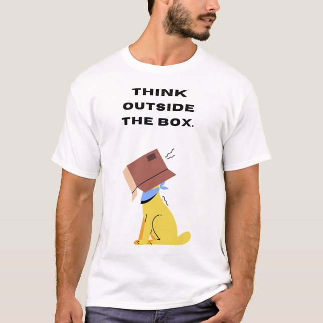 Tänka utanför lådan. t shirt (Framsida)