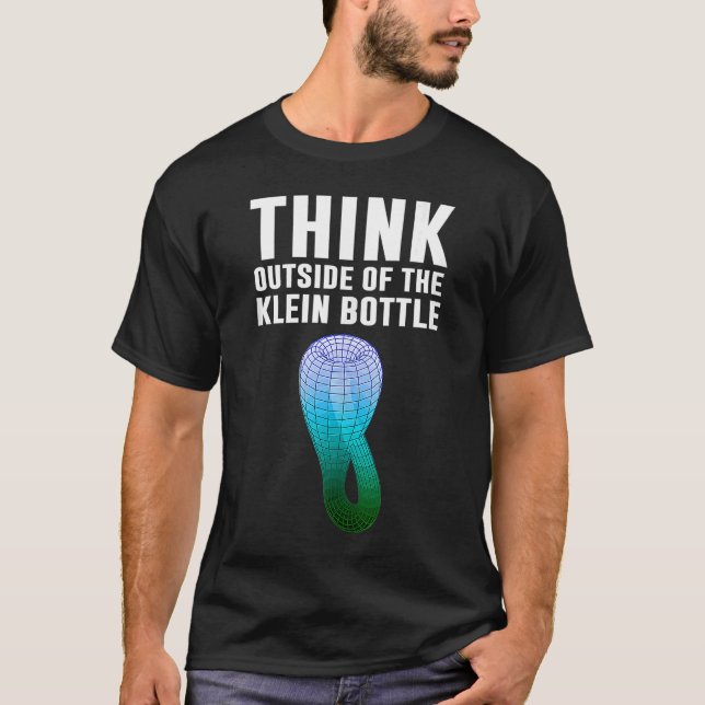 Tänka utanför matematiken Klein flaska T Shirt (Framsida)
