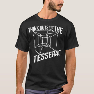 Tänka utanför Noveltyn Tesseract Box T Shirt