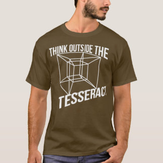 Tänka utanför Noveltyn Tesseract Box T Shirt