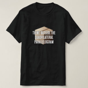Tänka utanför Quadrilaterl Parallelogram T Shirt