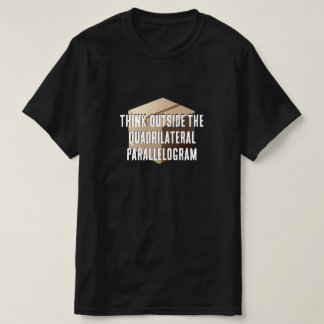 Tänka utanför Quadrilaterl Parallelogram T Shirt