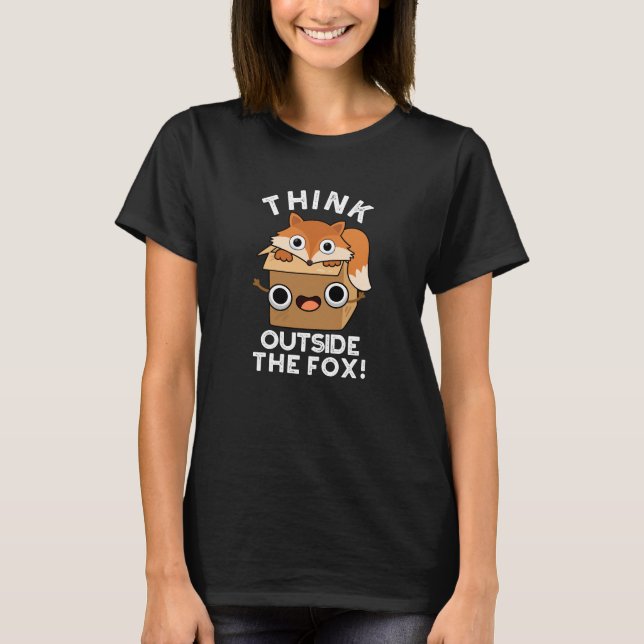 Tänka utanför rävsaxen (Frävsax), Mörk BG (Pun  BG T Shirt (Framsida)
