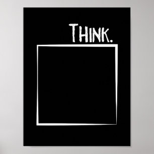 Tänka utanför rutan Literaltypografi Poster