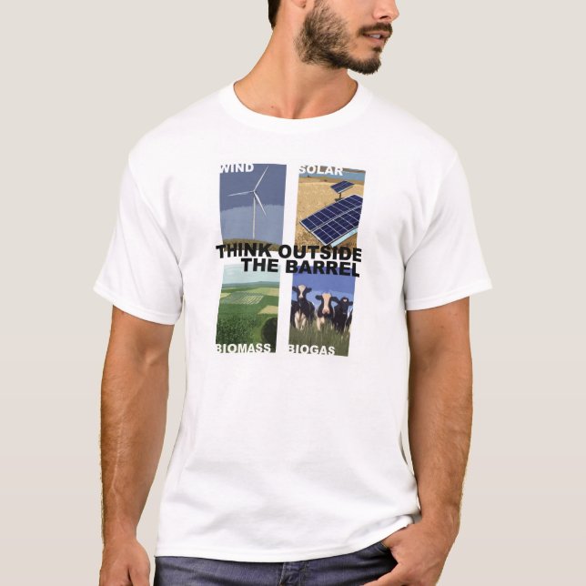 Tänka utanför trumman tee (Framsida)