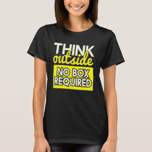 Tänka utomhus utanför lådan, utan lågolistornentus t shirt