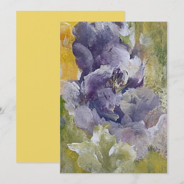 Tänka Vår-platta anteckningskort (Fram/baksida)