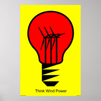 Tänka Vind Power Poster