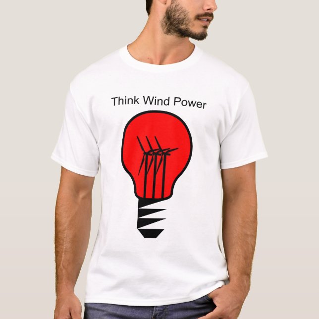 Tänka Vind Power T-shirt (Framsida)