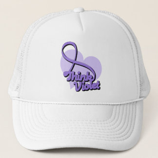Tänka Violet Hodgkins Lymphoma Truckerkeps