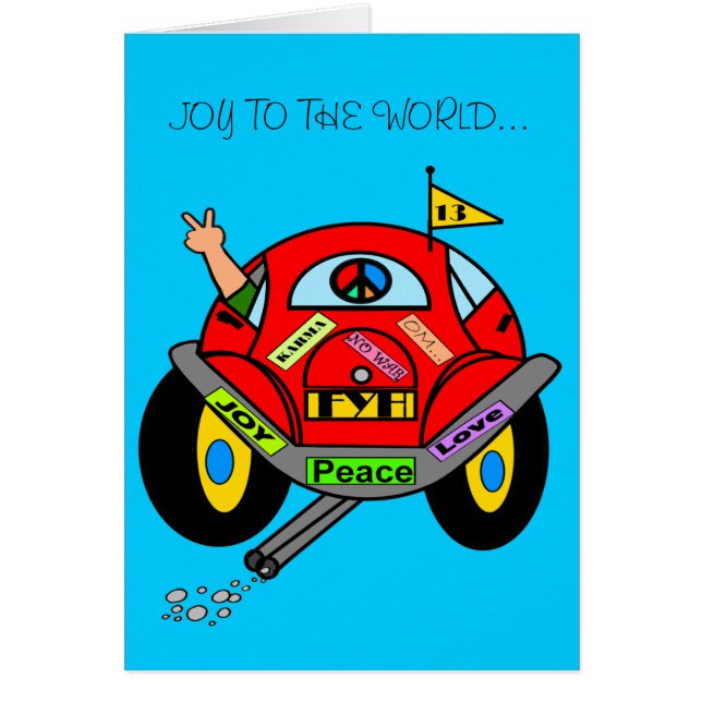 TÄNKA YOUNG.. HÄLSNINGSKORT (Framsidan)