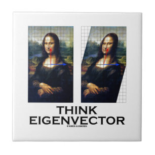 TänkaEigenvector (Mona återställda Lisa) Kakelplatta