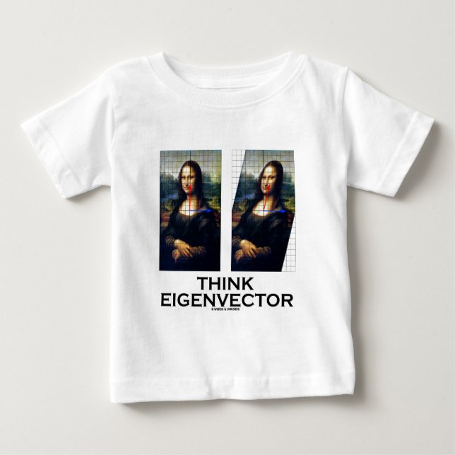TänkaEigenvector (Mona återställda Lisa) T-shirt (Framsida)