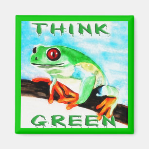tänkagrönt magnet