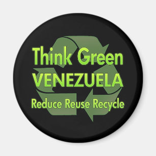 Tänkan görar grön Venezuela Magnet