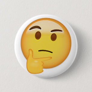 Tänkande ansikte Emoji Knapp