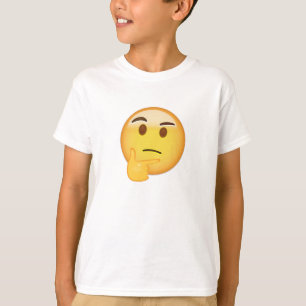 Tänkande ansikte Emoji Tee Shirt