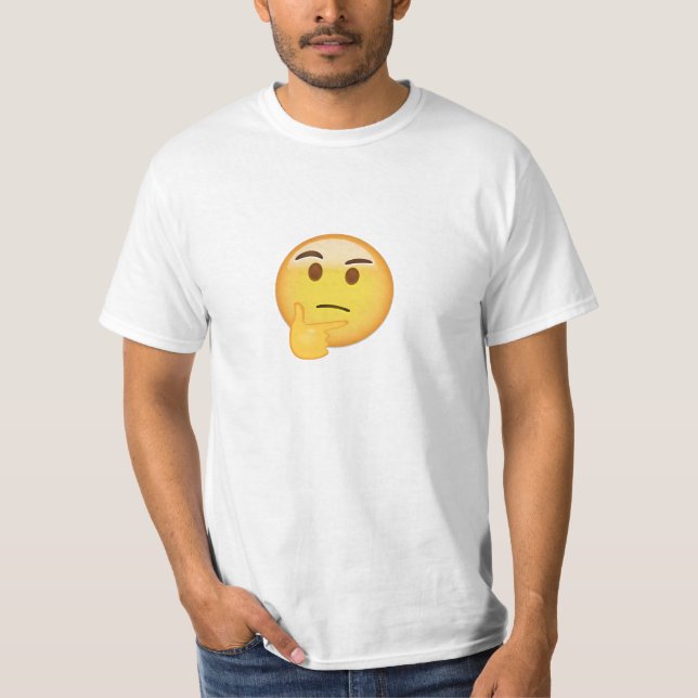 Tänkande ansikte Emoji Tröja (Framsida)