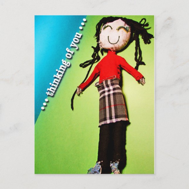 Tänkande av dig 8 Pk. Vykort (Framsida)