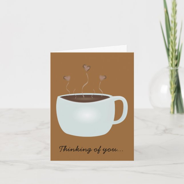 Tänkande av dig Card - cafeauamour Kort (Framsida)