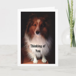 Tänkande av dig card. kort