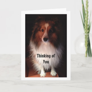 Tänkande av dig card. kort