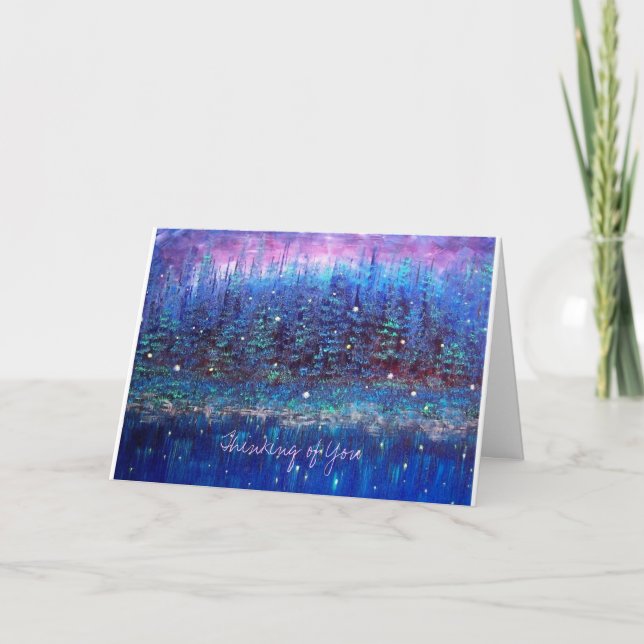 Tänkande av dig Card Kort (Framsida)