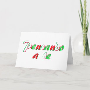 Tänkande av dig card kort