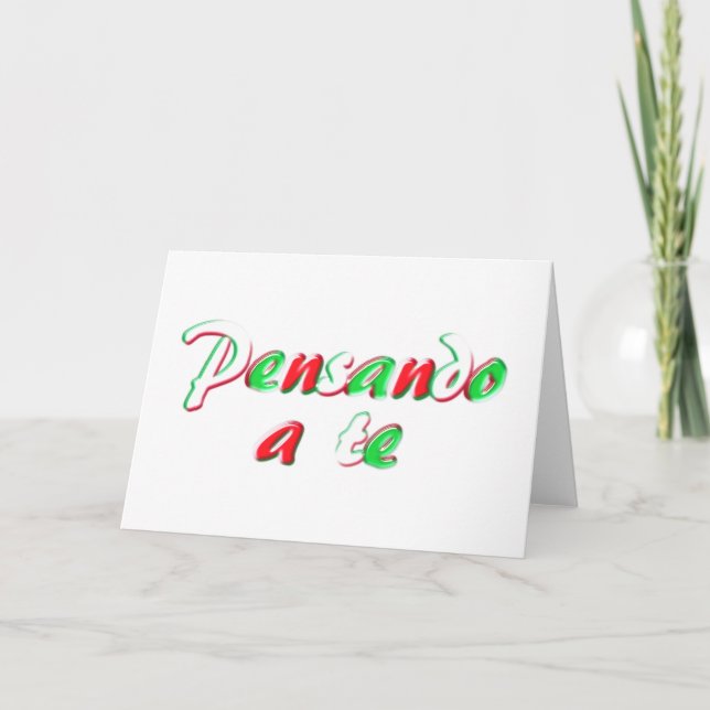 Tänkande av dig card kort (Framsida)