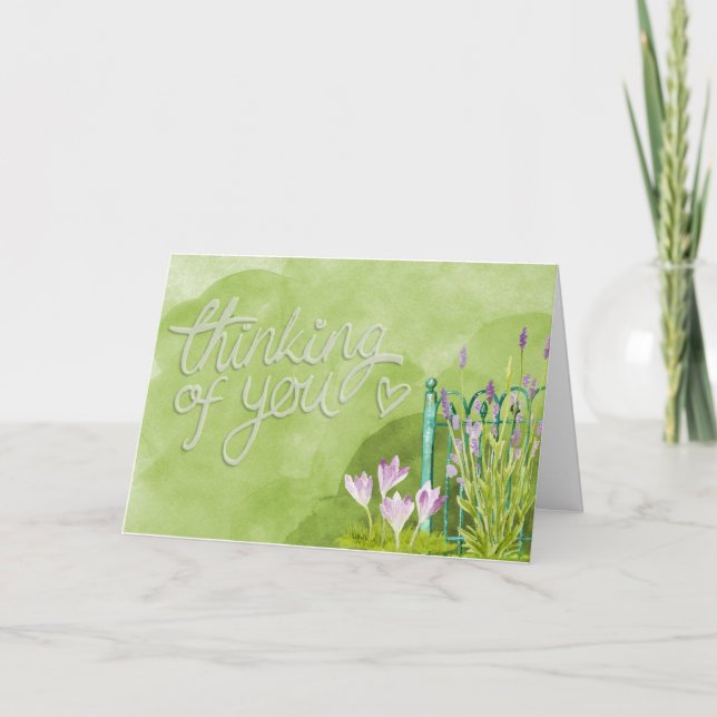 Tänkande av dig Card Kort (Framsida)