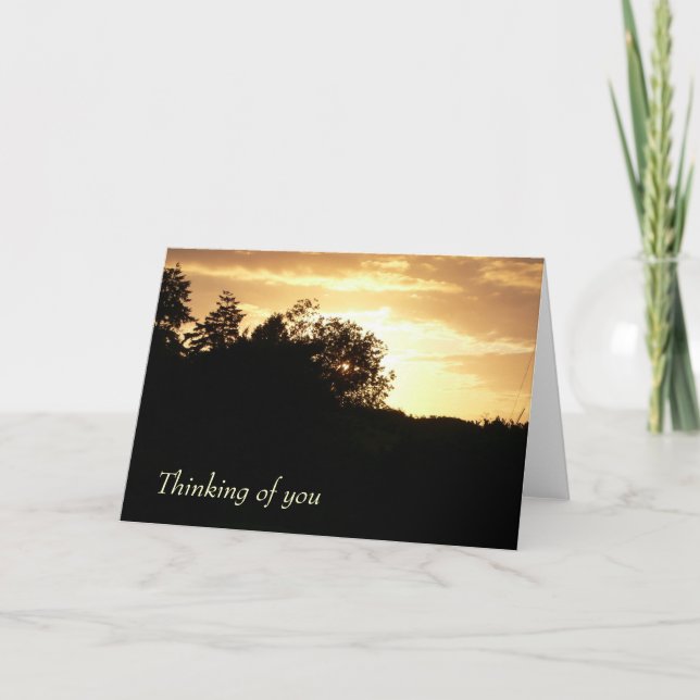 Tänkande av dig Card Kort (Framsida)