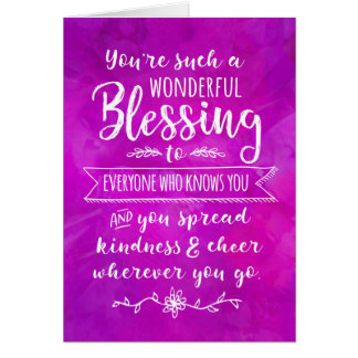 Tänkande av dig, dig är en sådan underbar hälsningskort