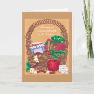 Tänkande av dig från över milesna - hälsning C Helgkort