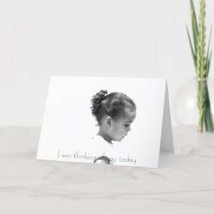 Tänkande av dig hälsning kort