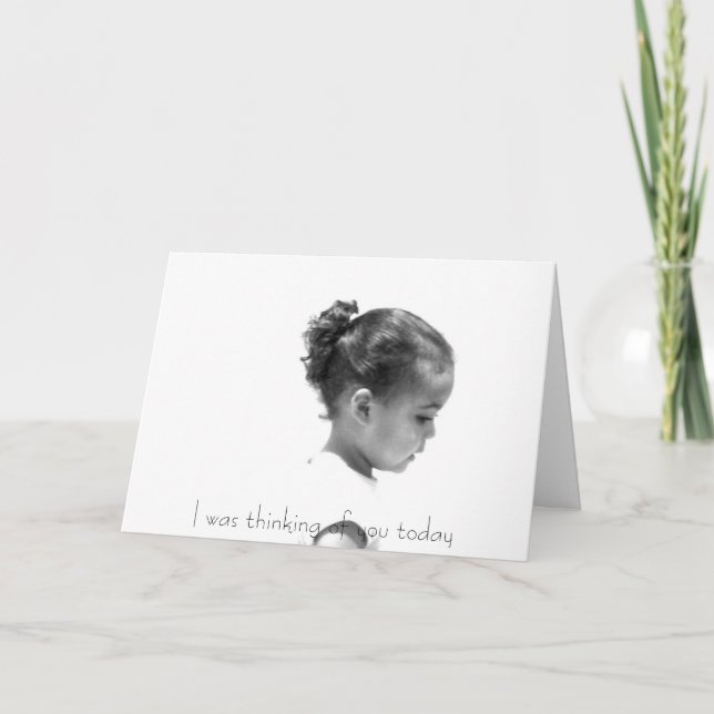 Tänkande av dig hälsning kort (Framsida)