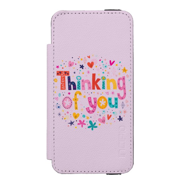 Tänkande av dig incipio iPhone wallet skal (Folio Framsidan)