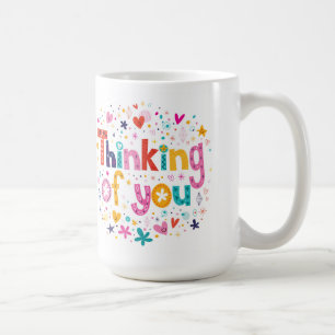 Tänkande av dig kaffemugg