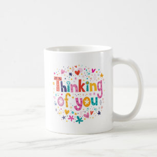 Tänkande av dig kaffemugg
