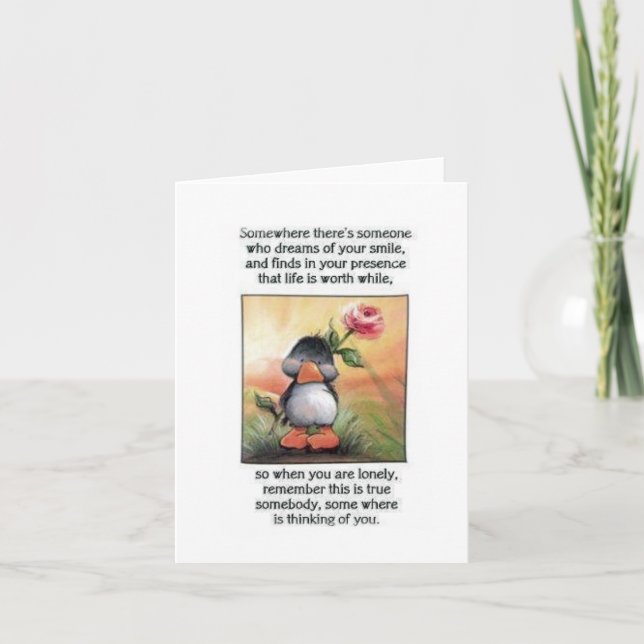 tänkande av dig kort (Framsida)